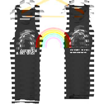 A Queer Vision Rainbow Gender Neutral Pride Androgyny Tank Top - Monsterry