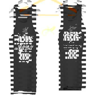 Reptiles Are Kind Of My Thing Herpetologist Dragons Snakes Tank Top Tank Top - Monsterry