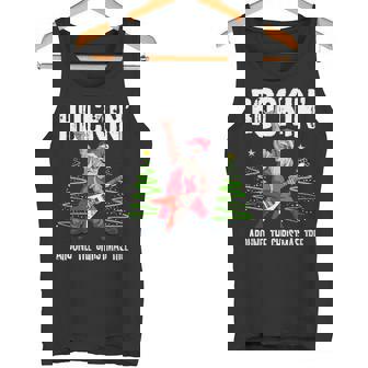 Rockin Around Christmas Tree Rocker Santa T-Shirt Tank Top - Monsterry