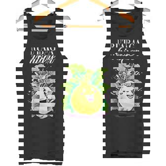 Rutabaga Whisperer Vegetarian Costume Kohlrabi Outfit Veggie Tank Top - Monsterry