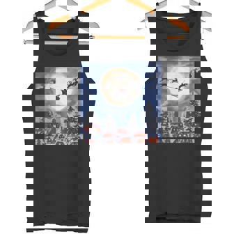 Santa Claus Christmas Winter Village Snow Watercolor Tank Top - Monsterry