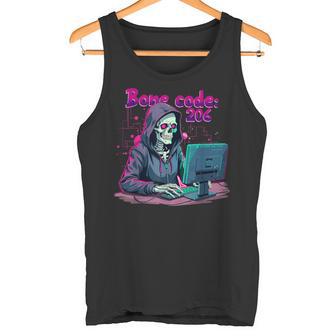 Skeleton Hacker Gamer It Programmer Tank Top - Geschenkecke