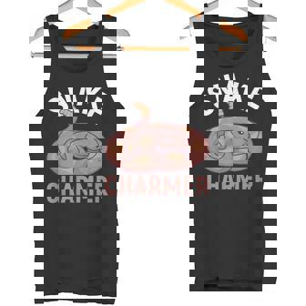 Snake Charmer Snakes Reptile Cobra Rattlesnake Ball Python Tank Top - Monsterry