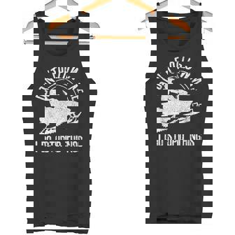 Snowmobile Don't Follow Me Saying Motor Sled Tank Top - Monsterry