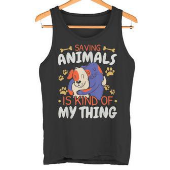 Sparen Tiere Ist Irgendwie Mein Ding Tierrettung Tank Top - Geschenkecke