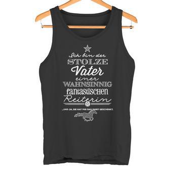 Stolzer Fater Einer Fantastischen Reiterin Sayings Tank Top - Geschenkecke