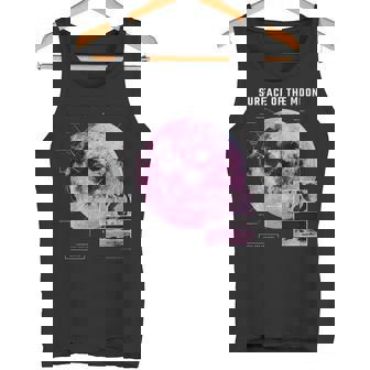 Surface Of The Moon Space Inspired Retro Color Premium Tank Top - Monsterry