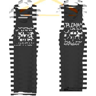 Tap Dancing Makes Me Happy Tank Top - Monsterry