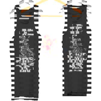 Tattoo Santa Life Behind Bars Biker Santa Shirt Tank Top - Monsterry