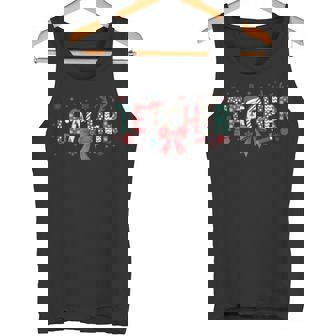 Teacher Christmas Holiday Spirit Festive Fun Tank Top Tank Top - Monsterry