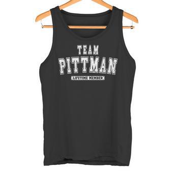 Team Pittman Lifetime Member Family Last Name Tank Top - Geschenkecke