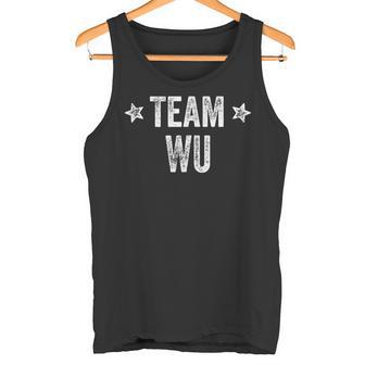 Team Wu Surname Wu Family Member Last Name Tank Top - Geschenkecke