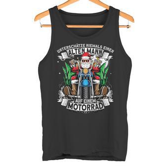 Unterschätze Niemals Einen Alten Mann Auf Einem Motorrad Tank Top - Geschenkecke