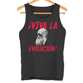 Viva La Evolución Charles Darwin Portrait Boys Tank Top - Geschenkecke