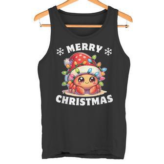 Weihnachtsmütze Weihnachten Lichterkette Einsiedlerkrebs Tank Top - Geschenkecke