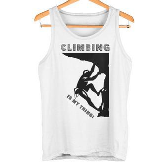 Damen Klettern Ist Mein Ding Mit-Ausschnitt Tank Top - Geschenkecke