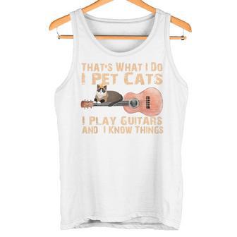 Das Ist Was Ich Mache Ich Pet Cats Ich Spiel Guitar & Ich Weiss Things Tank Top - Geschenkecke