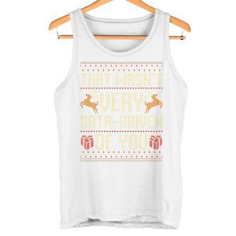 Das War Nicht Sehr Datengetriebenon Euch Ugly Christmas Jumpers Long-Sleeved Tank Top - Geschenkecke