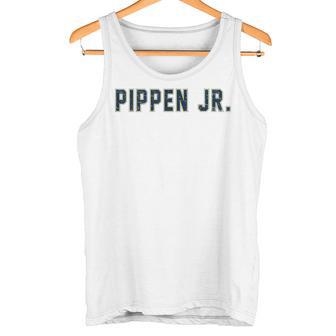 Distressed Team Pippen Jr Last Name Proud Family Gray Tank Top - Geschenkecke