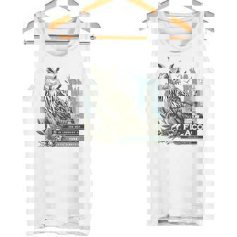 Flaco New York City's Free Spirit Tribute Eurasian Eagle Owl Tank Top Tank Top - Monsterry