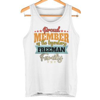 Freeman Nachname Freeman Tank Top - Geschenkecke