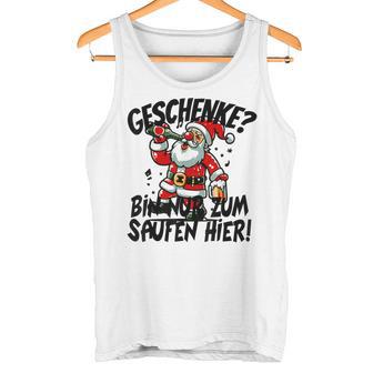 Geschenke Nur Zum Saufen Hier Bier Alkohol German Langu Tank Top - Geschenkecke