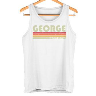 George Nachname Lustig Retrointage 80Er 90Er Geburtstagstreffen Tank Top - Geschenkecke