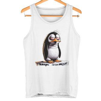 Guten Morgen Ganz Dünnes Eis Saying Penguin Tank Top - Geschenkecke