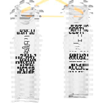 Handlebar Mustache Top Hat Monocle Pun Tank Top - Monsterry