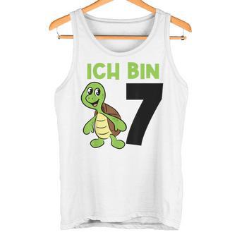 Ich Bin 7 7 Geburtstag Schildkröte Tank Top - Geschenkecke