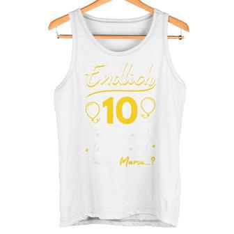 Kinder Endlich 10 Geburtstag Zehn Ich Kann Alles Ich Weiß Alles Tank Top - Geschenkecke