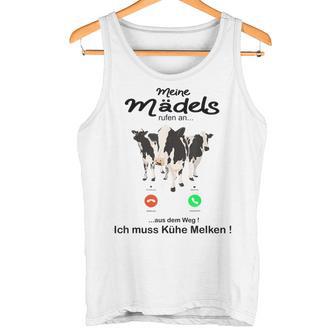 Meine Mäds Rufen An Aus Dem Weg Ich Muss Kühe Melken Cow S Tank Top - Geschenkecke