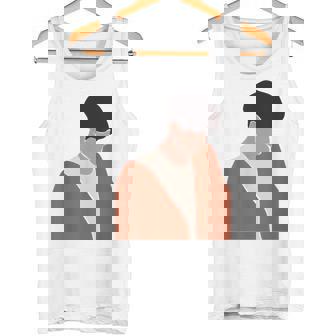 Modern Abstract Male Portrait Faceless Guy Man Hipster Art Tank Top - Monsterry