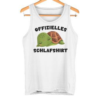 Offizielles Schlaf Schildkröte Turtle Gray S Tank Top - Geschenkecke