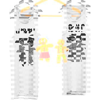 Oh Snap Afro Gingerbread Cookies Christmas Shirt Tank Top - Monsterry