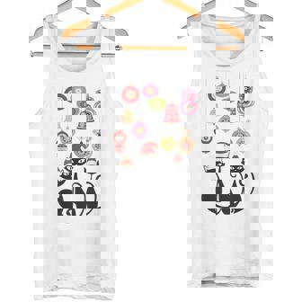 Retro Cat Vintage Mid Century Modern Cat Christmas Ornaments Tank Top - Monsterry