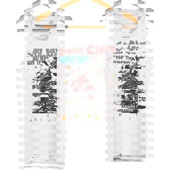 Santa Claus World Tour Retro Santa Claus Christmas Tank Top - Monsterry