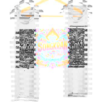 Songkran Festival Thailand Joy Thai New Year Water Elephants Tank Top - Monsterry