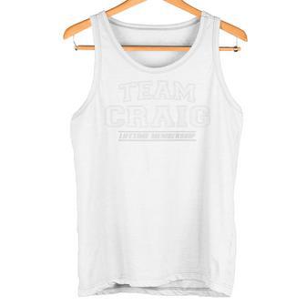 Team Craig Stolzer Familienname Nachname Geschenk Raglan Tank Top - Geschenkecke