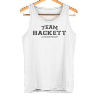 Team Hackett Stolzer Familiennachname Nachname Tank Top - Geschenkecke