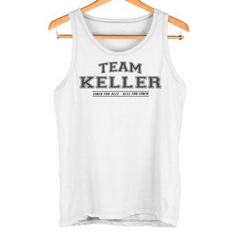 Team Keller Stolze Familie Nachname Geschenk Tank Top - Geschenkecke