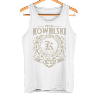 Team Kowalski Lifetime Member Last Name Kowalski Family Tank Top - Geschenkecke