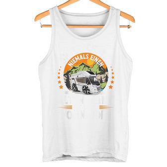 Unterschätze Niemals Einen Alten Mann Mit Einem Wohn German Blue Tank Top - Geschenkecke