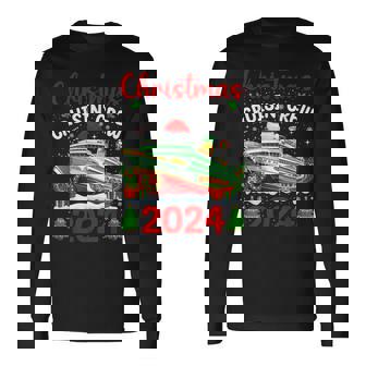 2024 Merry Cruisemas Boat Trip Christmas Santa Xmas Pajamas Long Sleeve T-Shirt | Mazezy