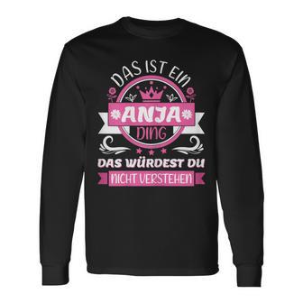 Anja Name Day Das Ist Ein Anja Ding Langarmshirts - Geschenkecke