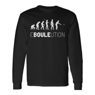 Boule Ebouleution Boccia Evolution Boulplayer Petanque Langarmshirts - Geschenkecke