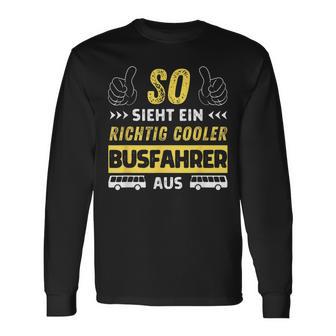 Bus Bus Driving Passenger Work Bus Driver Langarmshirts - Geschenkecke