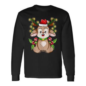 Christmas Cute Reindeer Christmas Langarmshirts - Geschenkecke