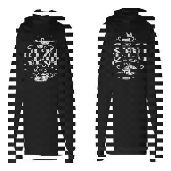 Christmas Vintage Sleigh Rides Farmhouse Sign Long Sleeve T-Shirt - Monsterry