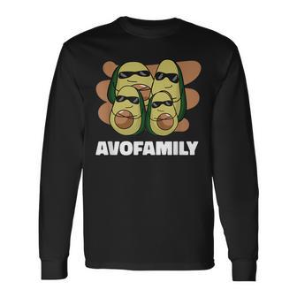 Cool Happy Avofamily Family Avocado Langarmshirts - Geschenkecke